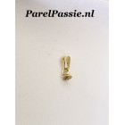 Gouden hanger met 6mm inhaakoog kap 4mm en pinnetje, 14k  585, parel los kopen  y