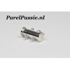 Wit gouden slotje 2 rijige parelarmband / parelketting JKa 585  y